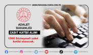 Adalet Bakanlığı 1500 Zabıt Kâtibi Alımı 2025